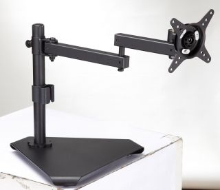 LCD Desk Stand Mount Up to 24 Monitor Double Arms Fully Adjustable