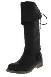 Dirty Laundry New Rumplestilz Black Back Lace Up Knee High Boots Shoes
