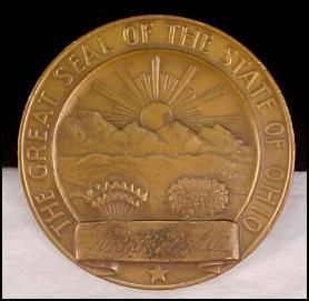 1962 Michael Disalle Governor Bronze Medal Seal of Ohio