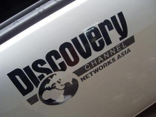 Discovery Channel Car Racing Graphic Decal Sticker Black