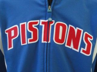 Ladies Detroit Pistons Majestic Therma Base Jacket Size M Warm Up