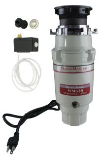 Wastemaster 1 3 HP Disposal with Stainless Steel Air Switch Kit
