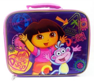 New Nickelodeon Dora The Explorer Purple Pink Girl School Insulated