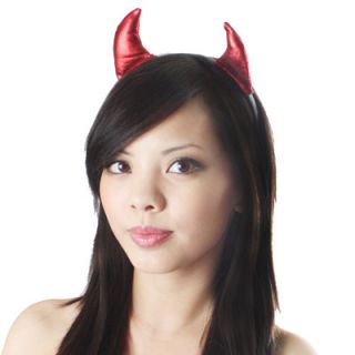 Devil Halloween Costume Horn Headpiece Tail Dress SM Size