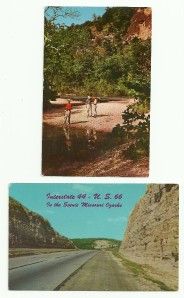 2265 Route RT 66 Missouri MO Devils Elbow Scenic Road View Postcards