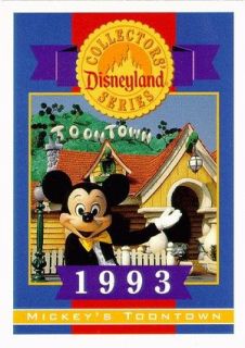 Disneyland 40th Anniversary 1993 Mickeys Toontown Trading Card