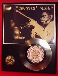 Dizzy Gillespie 24K Gold Record Jazz Gift Limited Edition