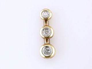  High Quality Diamond Yellow Gold Necklace Pendant Jewelry