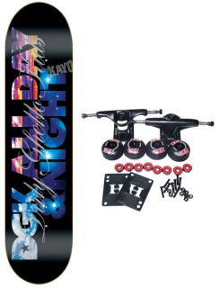 dgk skateboard complete all day and night black 8 1