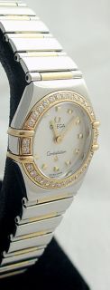 Omega Constellation Ladies Gold Diamond Mother of Pearl 1365 71