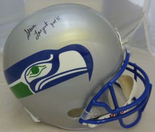Steve Largent Autographed Signed Seattle Seahawks Full Size Helmet w