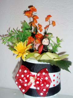 Lady Bug Baby Shower Diaper Cake Centerpiece Gift Favor