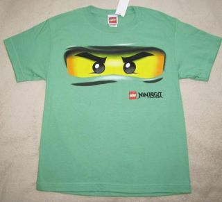 LEGO Ninjago *Lloyd* Grn Ninja *Face* S/S Tee T Shirt sz 12/14