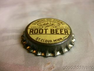 Vintage Diamond Springs Root Beer Unused Cork Lined Soda Pop Bottle