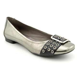 DKNYC Bailey Womens Size 8 Gray Leather Flats Shoes