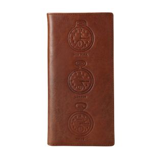 NWT Mens Fossil Leather Passport Case Document Holder