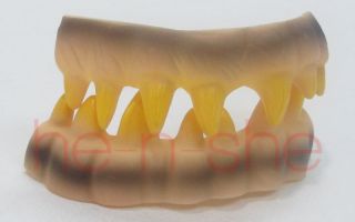  and lower jaw) Halloween Costume   Dentures Horror Zoombie Fake Tooth