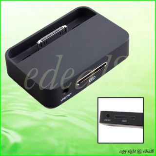 Dock Cradle Sync Charger for Apple iPhone 4 4G Black
