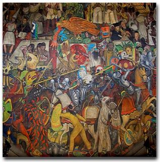 Diego Rivera Mexico Art Tile Ceramic Mural Civilization