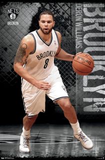 Deron Williams COURT DEMON Brooklyn Nets Official NBA Action Poster