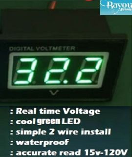 Golf Cart Digital Voltage Meter Battery Gauge 36 48 Volt Club Car EZGO