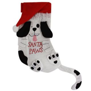 Cute Pet Christmas Stocking Santa Paws for Dogs