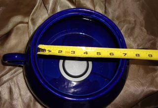 Slow Cooker 3 Qt Crock Bean Pot Design Cobalt Blue Soup Tureen New x