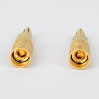  Metal Banana Adaptor Plug Jack Male Audio Connector Cable NE