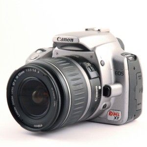 CANON EOS Digital Rebel XT 350D DSLR Camera & 18 55mm f/3.5 5.6 II EFS