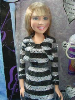 New Disney Hannah Montana Concert 22 Fashion Doll Singing Black White
