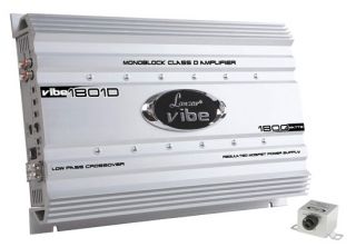  VIBE1801D Vibe 1800 Watt Mono Block Mosfet Digital Amplifier Car Amp