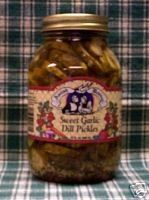 Quart Amish Homemade Sweet Garlic Dill Pickles