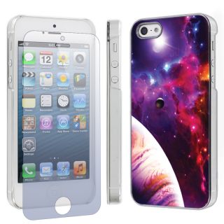 Apple iPhone 5 Hard Cover Case Screen Protector Space