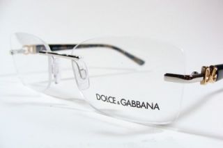 Dolce and Gabbana Eyeglasses DG 1198 Rimless Gold 1047 New Auth 51mm