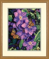 Dimensions Paint by Number Kit 14 x 11 Clematis Butterflies Sale