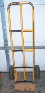 Yellow Hand Truck Dolly w Pneumatic Tires