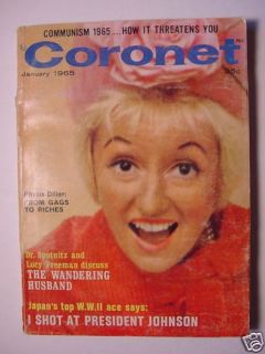  Coronet Magazine January 1965 Phyllis Diller