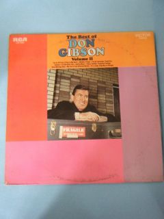 The Best of Don Gibson Volume II RCA LSP 4281 Signed Autographed Album