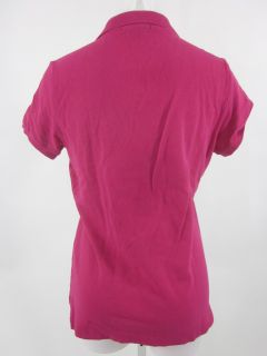 Ralph Lauren Fuschia Cotton Polo Short Sleeve Shirt L