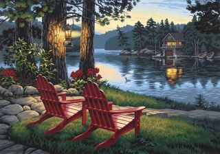 91357 paint by number kit 20 x14 adirondack evening dimensions paint