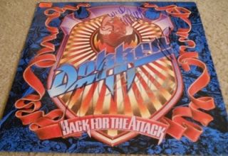 Dokken Signed Vinyl Album Autographed by Entire Band Don Dokken George