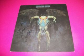 Don Felder Eagles Signed One of These Nights LP Proof