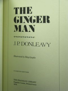  Author The Ginger Man by J P Donleavy Franklin Library Leather