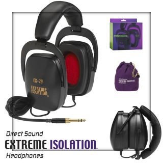  Shipping Direct Sound EX29 Isolation Black Headphones Musician