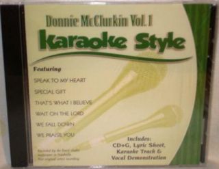 Donnie McClurkin V1 Christian Karaoke Music New CD G
