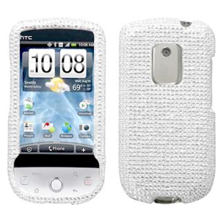 Bling Phone Cover Case for HTC Hero Sprint CDMA Silver
