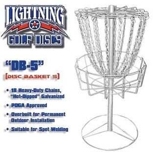 Lightning DB 5 Disc Golf Basket Brand New