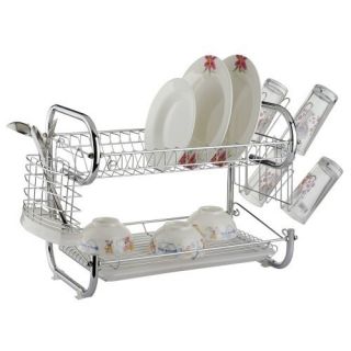 Stainless STEEL16 inch Deluxe Chrome Dish Rack