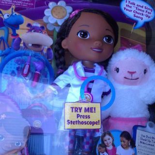 Disney Doc McStuffins Interactive Talking Doll with Lambie Ready 2