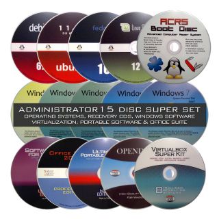  DISK SET] RECOVERY, PC SOFTWARE FOR WINDOWS 7 VISTA +LINUX OPERATING